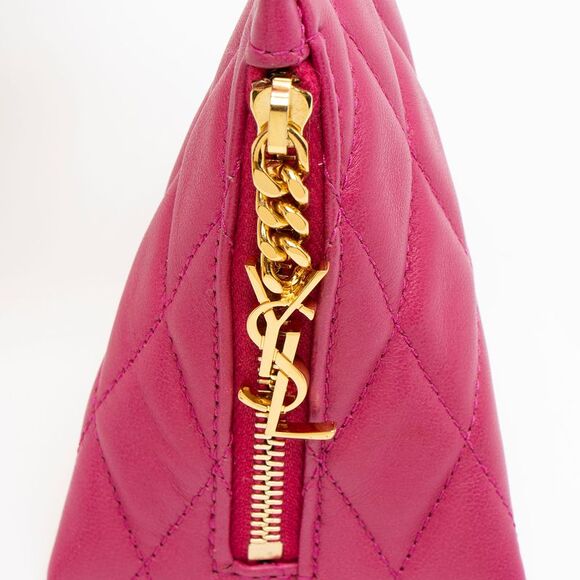 Saint Laurent Quilted Lambskin Triangle Charm - Picture 8 of 9
